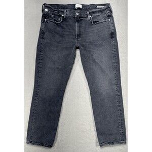 Citizens of Humanity Ella‎ Jeans Womens 31x25 Black Mid Rise Crop Gothic Denim